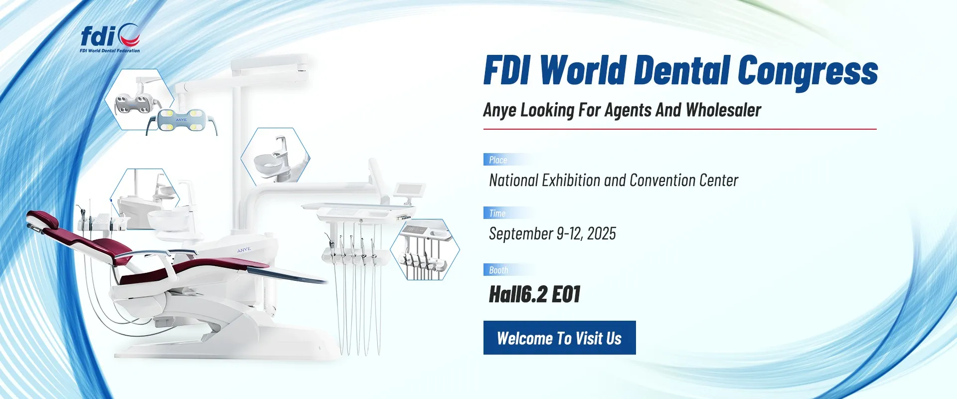 ANYE presenta soluciones dentales de última generación en el Congreso Dental Mundial FDI 2025 en Shanghái