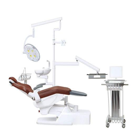 Unidad dental de implantes bien iluminada